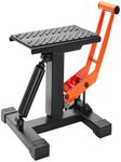 Garveetech Motorcycle Lift Stand, Motorcycle Jack Lift Stand 440 Lbs &Hydraulic Lift Operation, Dirt Bike Stand w/Adjustable Height Hoist Table for Maintenance, Dirt Bike Accessories