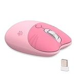 Lomiluskr Cute Cat Wireless Mouse, 