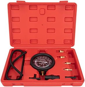 IVONNEY Fuel Pump and Vacuum Tester Gauge, Carburetor Pressure Tester Automotive Vacuum Gauge - Carburetor Pressure Diagnostics