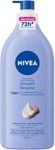 NIVEA Smooth 72-Hr Moisturizing Body Lotion for Dry Skin, Body Moisturizer with Hyaluronic Acid and Shea Butter, Non-Greasy and Quick-Absorbing, 625 mL Bottle