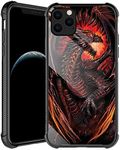 iPhone 11 Case,Fire Dragon iPhone 11 Cases for Men Boys,Shockproof Anti-Scratch Soft TPU Pattern Design Case for Apple iPhone 11 Fire Dragon