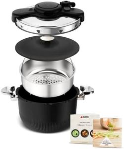 SEB Autocuiseur 6l Inox Noir - P4810700