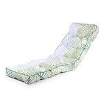 Alfresia Sun Lounger Replacement Cushion – Garden Sun Lounger Cushion, Classic Style, Tightly Packed Crumb Foam Filling, Use Chairs and Outdoor Furniture (Bamboo Leaf)