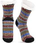 LUTHER PIKE SEATTLE Slipper Socks for Women - Warm, Cozy Socks w/Grippers﻿