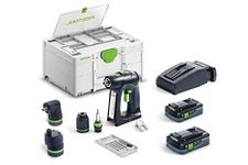 Festool Cordless Drill C 18 HPC 4,0 I-Set