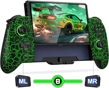 Mocagen Switch Controller Games with Handheld Mode, Wireless Swtich Pro Controller for Nintendo Switch/OLED with Marco Buttons/Big Grip/Turbo/Hall Effect Joystick & Trigger