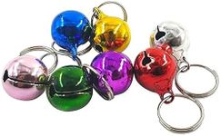 D&C PAWS Bell Dog Collar Charm Multicolor - Set of 8