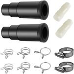 2 Set Dishwasher Connector Kit - Dishwasher Drain Hose Adapter with Inlet Connector, Hose Clamp, and Spring Clamps - Dishwasher Drain Connector Compatible with InSinkErator Garbage Disposals DWC-00