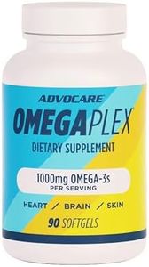 AdvoCare Omegaplex Dietary Supplement - Omega 3 Supplement with DHA & EPA - Essential Fatty Acid to Support Immune, Metabolism & Heart Health* - Aids Healthy Skin, Nails & Hair - 90 Softgels