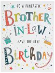 Piccadilly Greetings Modern Birthday Card Brother in Law - 8 x 6 inches - Regal Publishing,Green