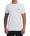 RVCA Men's Sport Vent Short Sleeve Crew Neck T-Shirt, White, Medium