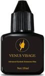 Venus Visage Eyelash Glue for Lash Experts, Extra Strong Lash Extension Glue with 1-2 Sec Dry Time, Latex-Free Lash Glue for Eyelash Extensions, Eye Lash Glue Long Lasting for 6-7 Weeks (10ml)