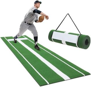 WARMOUNTS 10x3ft Softball Pitching Mat Portable Pitching Mound Training