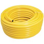 Draper 30m Garden Watering Hose | Reinforced with Polyester Yarn 12 mm Hose Pipe | 2mm Thickness Heavy Duty PVC Gardening Hose | Long reach | 56314 Yellow