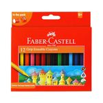 Faber-Castell Grip Erasable Crayon Set - Pack of 12 (Assorted)