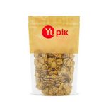 Yupik Mini Corn & Flax Seed Chips, 400 g, Gluten-Free, Kosher, Vegan, Salted Corn Chips, Savory Crackers with Flax Seeds, Source of Fiber, Crunchy Snack, Ideal for Dips