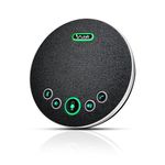 AIWaft Conference Speaker with Microphone, Bluetooth/Wireless/USB omnidirectional Speakerphone Noise Cancelling Conference Call 360° Pickup for Skype Zoom MicroTeams for 10 to 12 People Online Meeting