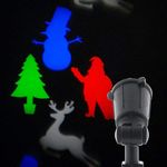 Christmas Animated LED Projector : Outdoor Use : Multicoloured Christmas Figures : P014302