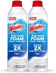 Windex Fast Shine Foam Glass Cleaner, No-Drip Aerosol Cleaning Spray, 19 oz, Pack of 2