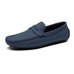 Bruno Marc Men's Penny Loafer Slip-on Suede Driving Shoes,SBLS2334M,Dark Blue,10 UK /11 US