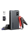 UGREEN Jump Starter Power Pack 1000A Car Battery Booster Jump Starter for 6.0L Gasoline and 3.5L Diesel Engines 12000mAh Car Jump Starter Power Bank with Digital Screen and LED Light for Emergency