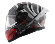 Axor Helmets Apex Hex-2 Cool Helmet (Grey Red, X-Large)