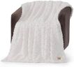 UGG Adalee Faux Fur Throw Blanket for Couch, Cozy Soft Blanket for Bed or Chair, Giftable Fluffy Throw, Machine Washable, Luxury Spring Home Decor, 50-inch x 70-inch, Natural White