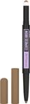 Maybelline Express Eye Brow Duo Eyebrow Filling, Natural Looking 2 - In - 1 Eyebrow Pencil Pen Plus Filling Powder, Tear Drop Tip and Sponge Swiper, Dark Blonde