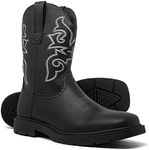 Canyon Trails - Mens Cowboy Boots - Square Toe Cowboy Boots for Men (Black - 12) Traditional Mens Western Boots - Mens Boots Square Toe Style - Cowboy Work Boots Men - Cowboys Boots