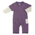 Babysoy Layered One Piece, Eggplant 18 24 Months