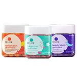 Nyumi Gummies For Hydrated & Glowing Skin with Vitamin C, To increase Hair Strength & Reduce Breakage with Biotin, Support Sound Sleep & Skin Health with Melatonin, Combo Pack of 150 Gummies