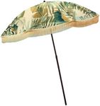 beachBRELLA Beach Umbrella, with Fringe and Shoulder Strap Bag, 100% UV Sun Protection, Lightweight, Portable & Easy to Setup in The Sand and Secure in The Wind (Beverly)