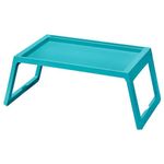 IKEA Space Saving, Foldable Bed Tray, Multipurpose Used Tray for Food, Laptop Table for Study, Work (Turquoise)