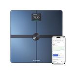 Withings Body Smart - Accurate Scale for Body Weight and Fat Percentage, Body Composition Wi-Fi and Bluetooth, Baby Weight Smart Scale Apple Compatible, Bathroom Scale,FSA/HAS, Black