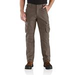 Carhartt Men's Steel Rugged Flex Relaxed Fit Double-Front Cargo Work Pant, Tarmac, 40W x 30L