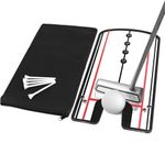 HEYOMART Golf Putting Alignment Mirror, Portable Practice Putting Trainer, Training Aid Trainer Eye Line Practice Your Putting Alignment Tool, Swing Training Aids 12 x 6 inch