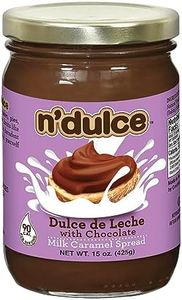 N’DULCE Dulce De Leche Spreadable and Chocolate | Milk Caramel Spread | Syrups For Coffee Drinks | Creamy and Rich Flavor | Gluten-free | Nut-free | No Artificial Flavors or Preservatives - 15 oz (Chocolate)