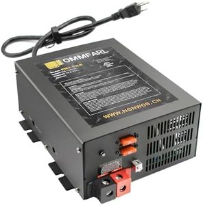 RV Camper Power Converter | Multiple Capacities | | Battery Chargers with 3 Stage Smart Charging Mode for rv Converter 110/120 VAC to DC 12 Volt,for Lithium/Leadacid Batteries(55AMP)