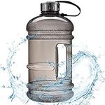 Almineez XL 2.2L Water Bottle 75oz Half Gallon Capacity Leakproof BPA Free Odorless Material Solid Jug Daily Hydration Gym Fitness Athletic Gear Sports Water Bottle for Camping Hiking