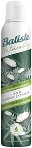Batiste Naturally Dry Shampoo - Plant-Powered - Absorbs Oil & Instantly Refresh your Hair - 100% Natural Extracts - No Dyes or Sulphates - No White Residue - Hair Care - Hair & Beauty Products- Calm Flyaway Hemp & Coconut - 200ml