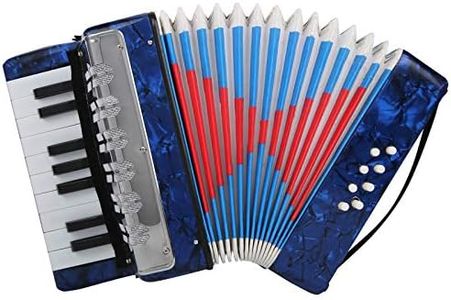 Piano Accordion 17 Keys 8 Bass Hand Accordion Teaching Training Interest Cultivation Musical Instrument for Beginners