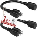16/3 Short Extension Cord 1 FT 2 Pa