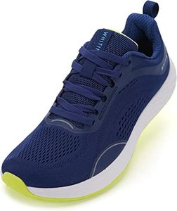WHITIN Mens Zero Drop Wide Toe Box Road Running Shoes Width Male Size 8 Lightweight Gym Sport Walking Workout Cross Training Tennis Athletics Outdoor Blue 41