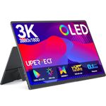 UPERFECT OLED Portable Monitor 14", 3K 2880x1800 | 120Hz | 0.1ms Portable Gaming Monitor, 500 Nits |120% DCI-P3 | 500000:1 Contrast | Ultra-Slim Design for Laptop Mini PC Phone Game Consoles