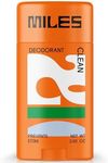 Miles Kids Deodorant for Boys and Girls - Aluminum Free Deodorant for Kids and Teens, Natural, Hypoallergenic, Made in USA - Clean Scent, 1-Pack