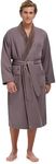 MONARCH Plush Lined Microfiber Bath Robe for Women or Men - Super Soft, Durable Luxury Spa, Resort & Hotel Bathrobe, Generously Sized (Unisex) Cypress