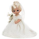 Precious Moments Dolls by The Doll Maker, Linda Rick, Enchanted Dreams Bride Blonde, 12 inch Doll