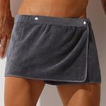 Men Soft Wearable Bath Towel Short 