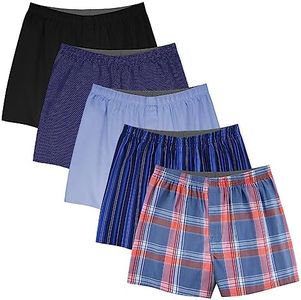 Natural Feelings Classic Boxers Shorts Cotton Woven Mens Underwear Boxers Pack