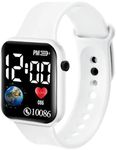 Oculus Children Kids Boys Digital 4-11 Years Led Watch Boys Best Gift Baby Boys Digital Watch for Kids (White)